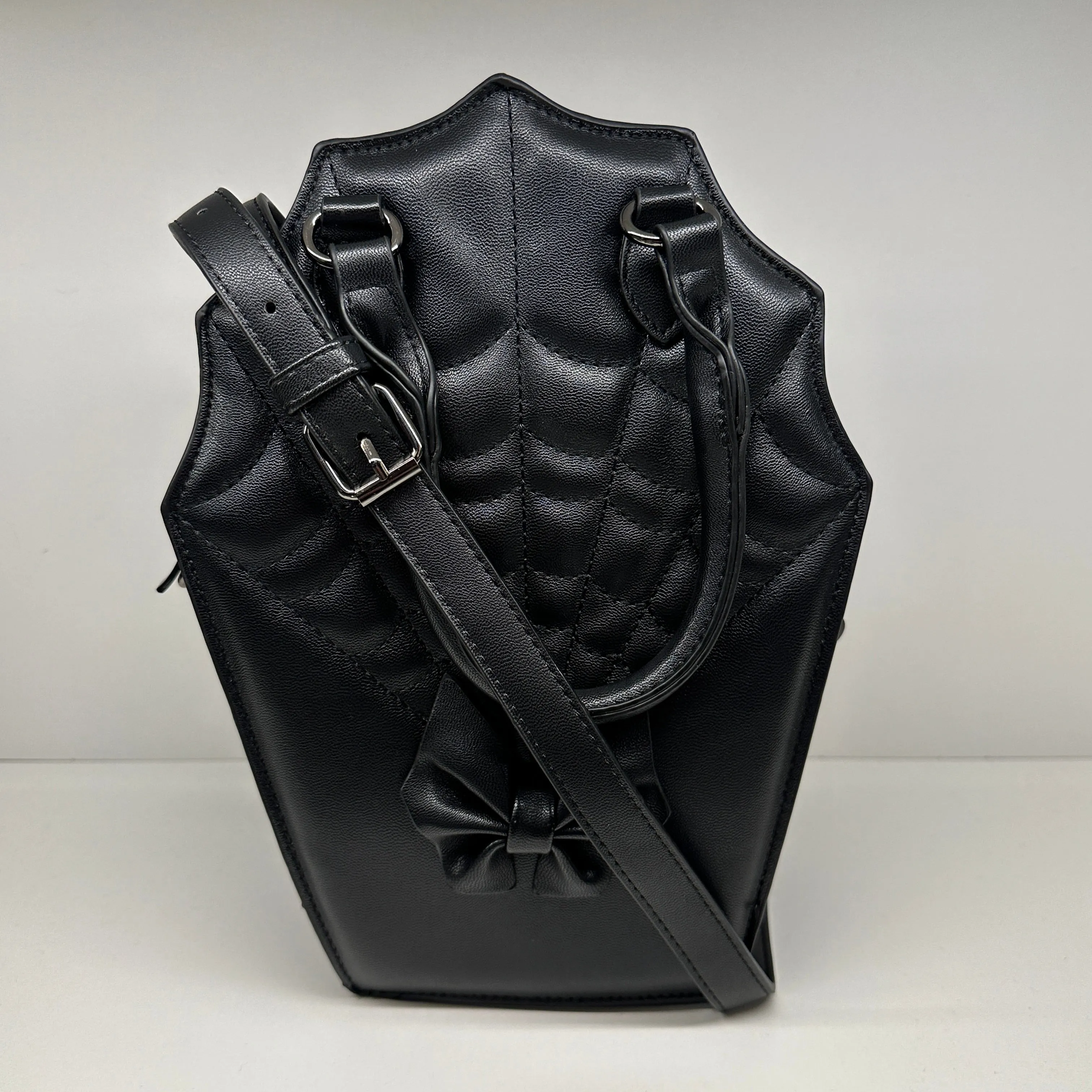 Coffin Spiderweb Convertible Handbag