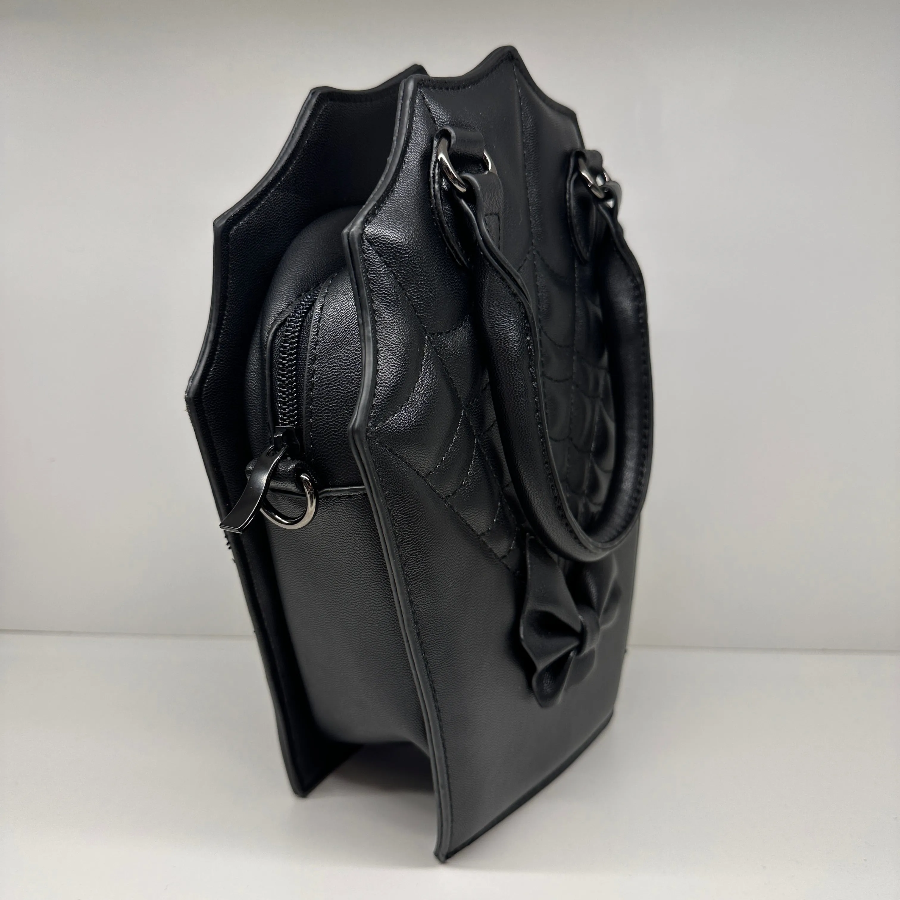 Coffin Spiderweb Convertible Handbag