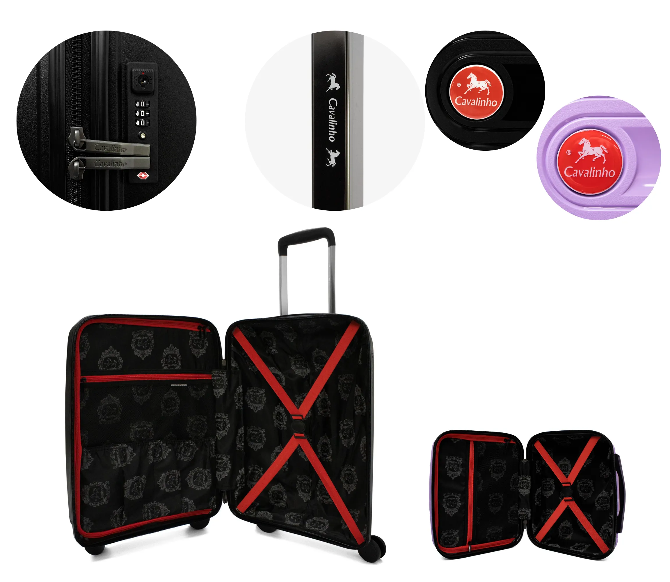 Colorful 2 Piece Luggage Set (15" & 19")