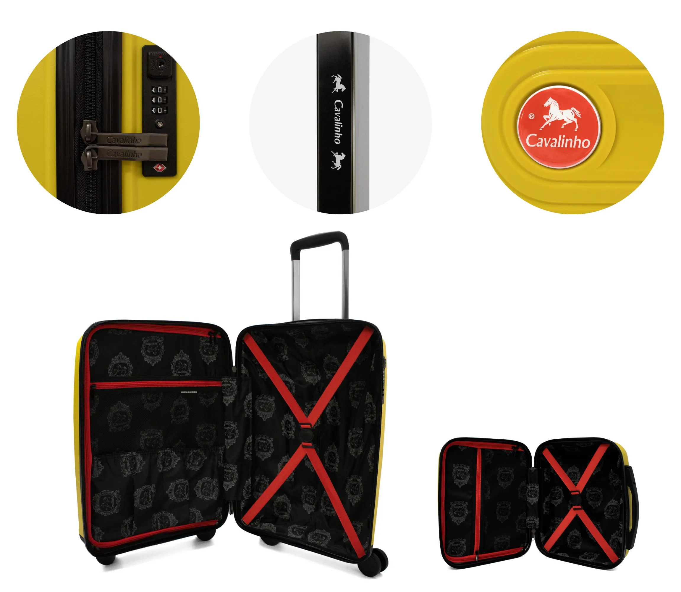 Colorful 2 Piece Luggage Set (15" & 19")