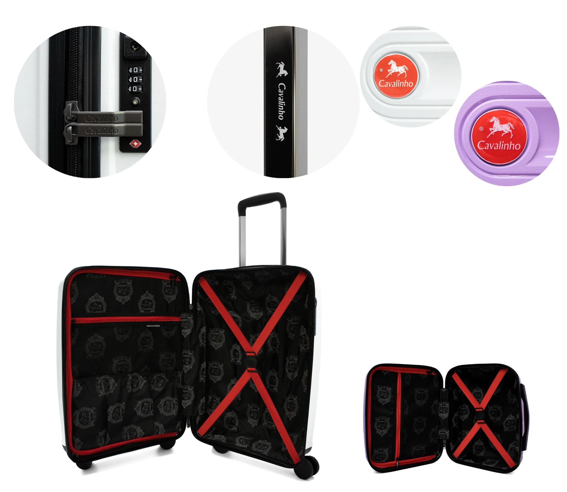 Colorful 2 Piece Luggage Set (15" & 19")