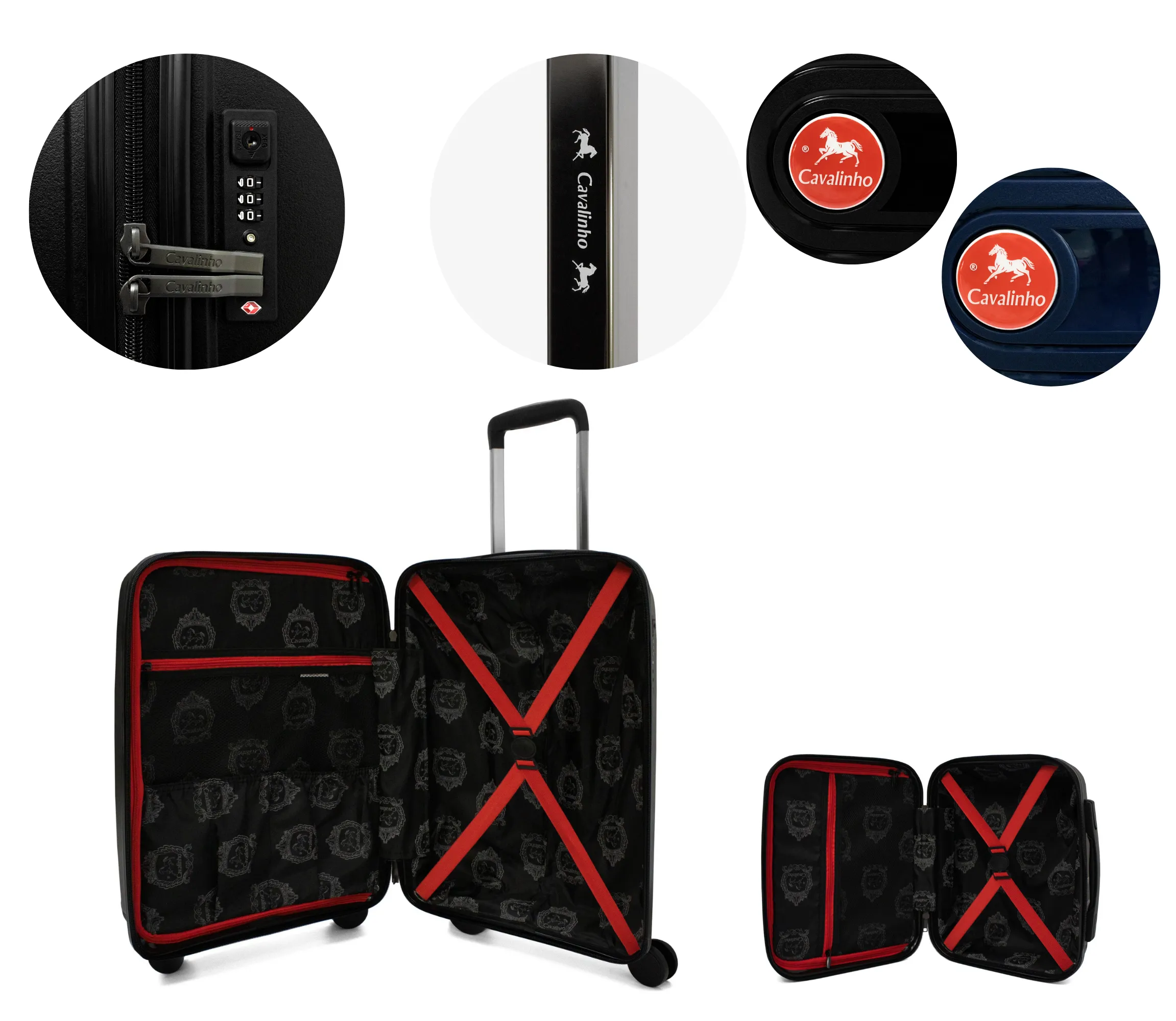 Colorful 2 Piece Luggage Set (15" & 19")