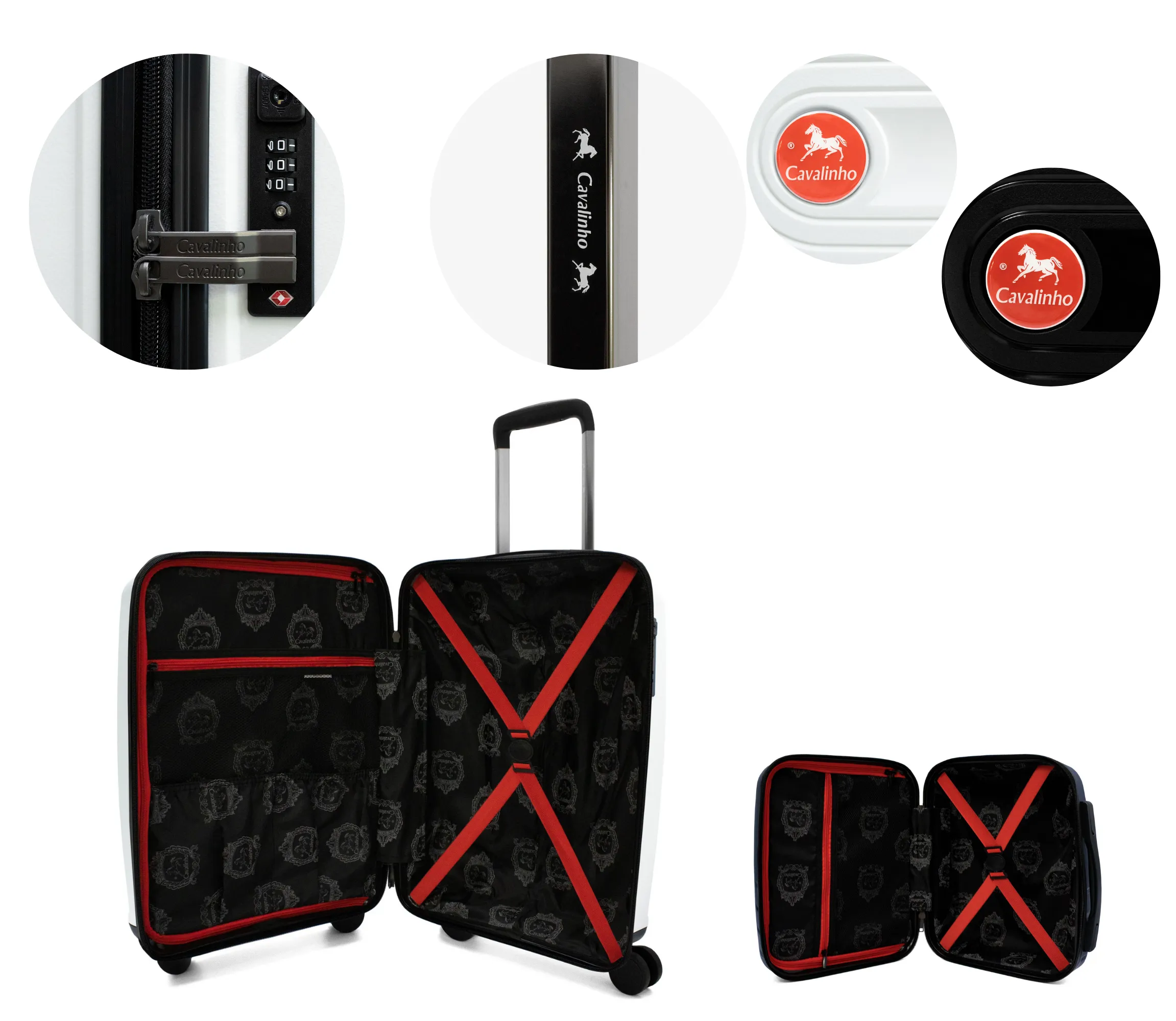 Colorful 2 Piece Luggage Set (15" & 19")