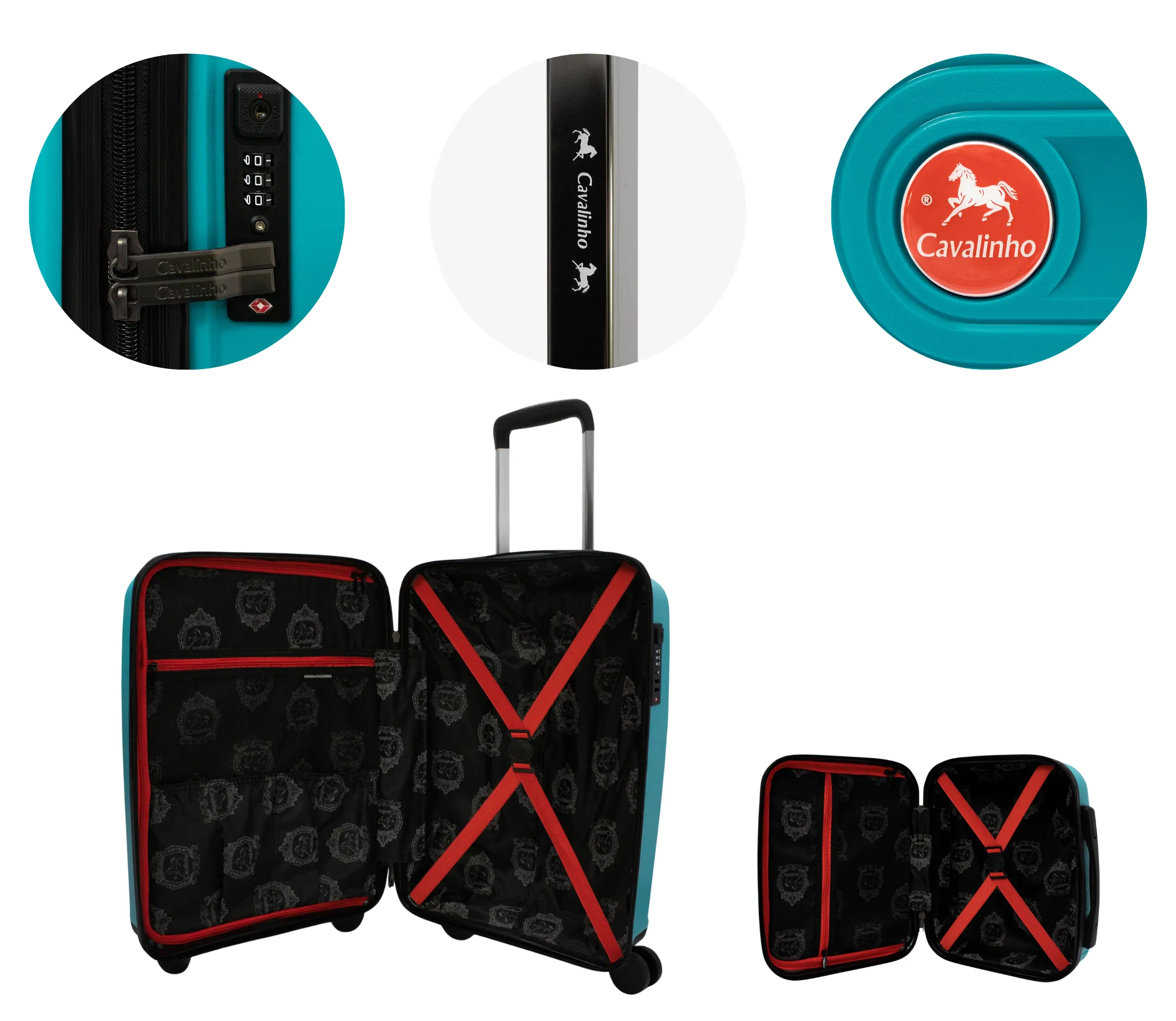 Colorful 2 Piece Luggage Set (15" & 19")