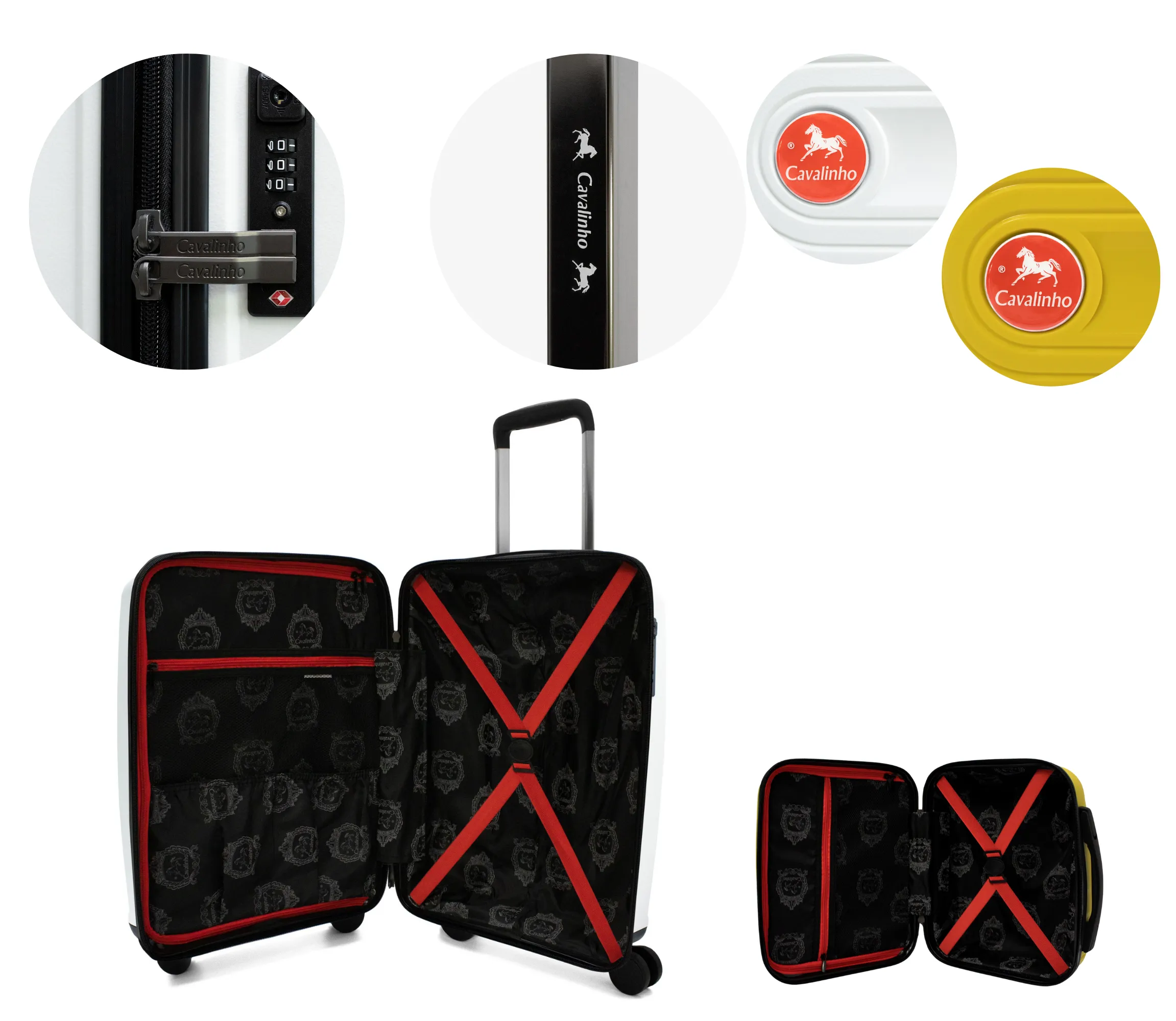 Colorful 2 Piece Luggage Set (15" & 19")
