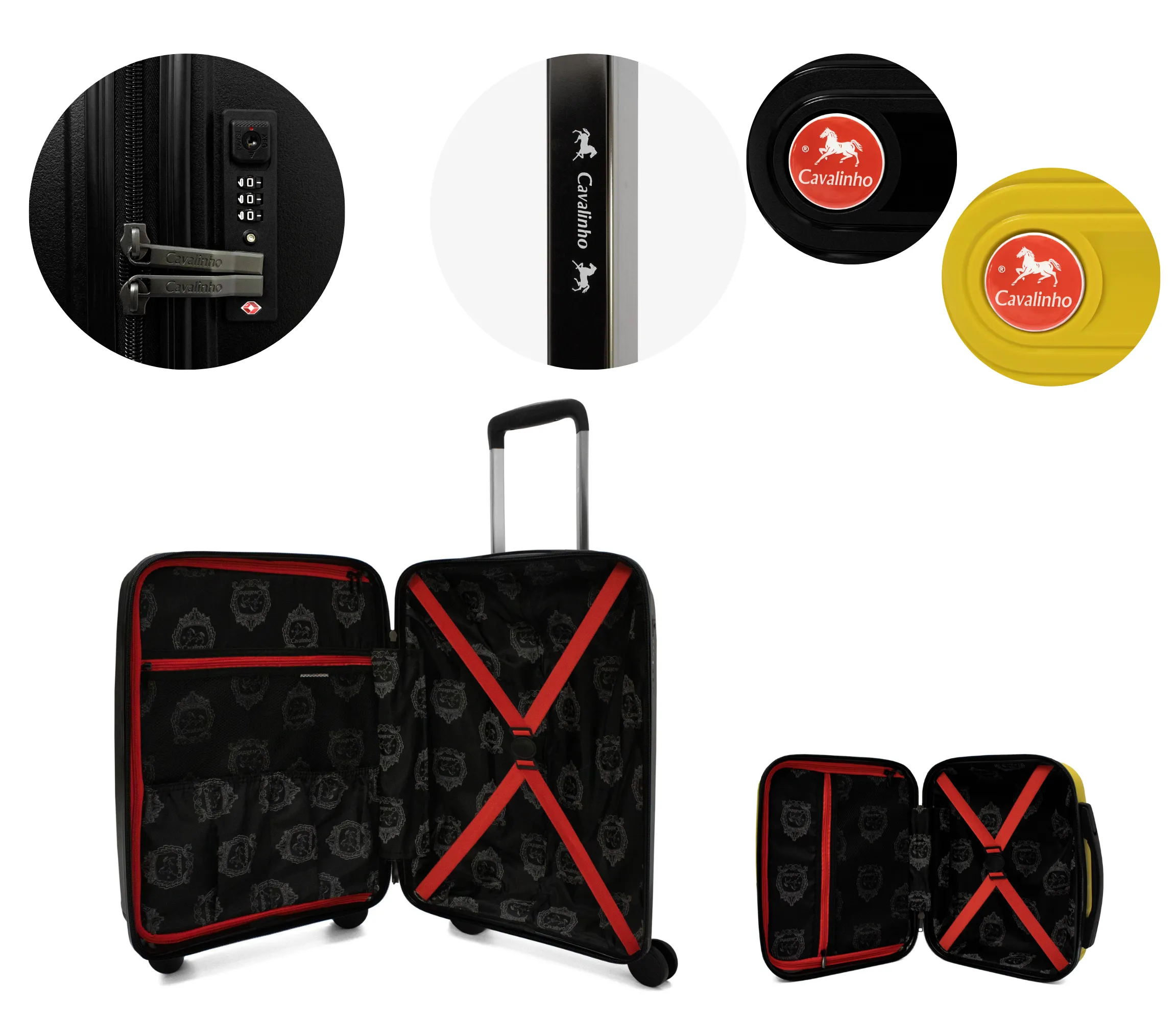 Colorful 2 Piece Luggage Set (15" & 19")