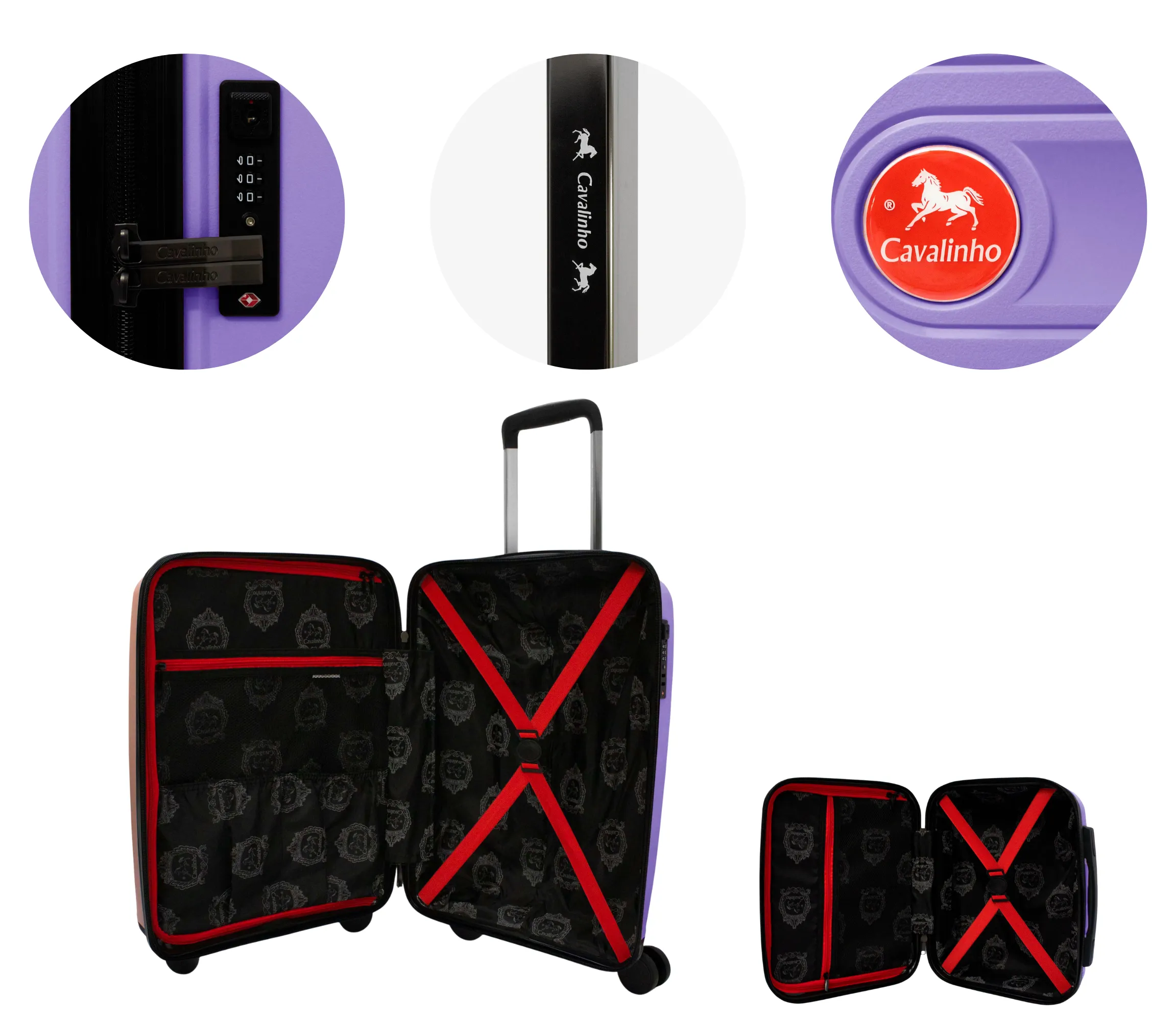 Colorful 2 Piece Luggage Set (15" & 19")