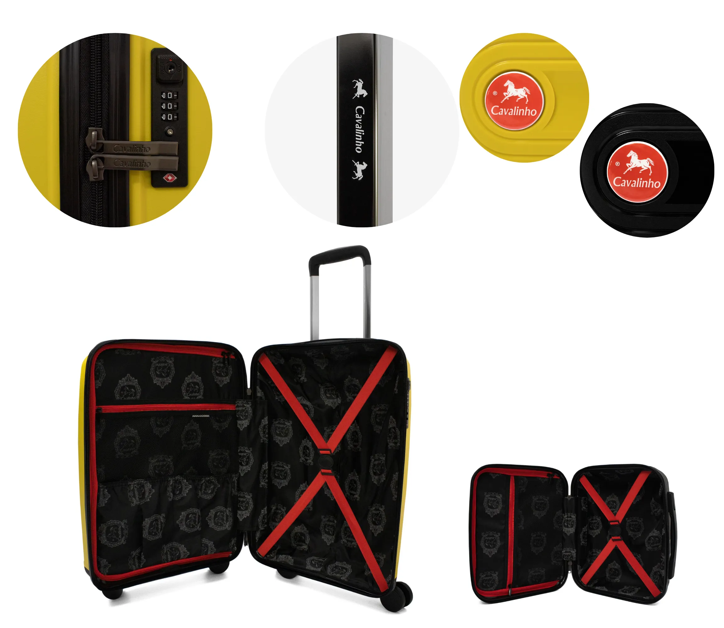 Colorful 2 Piece Luggage Set (15" & 19")
