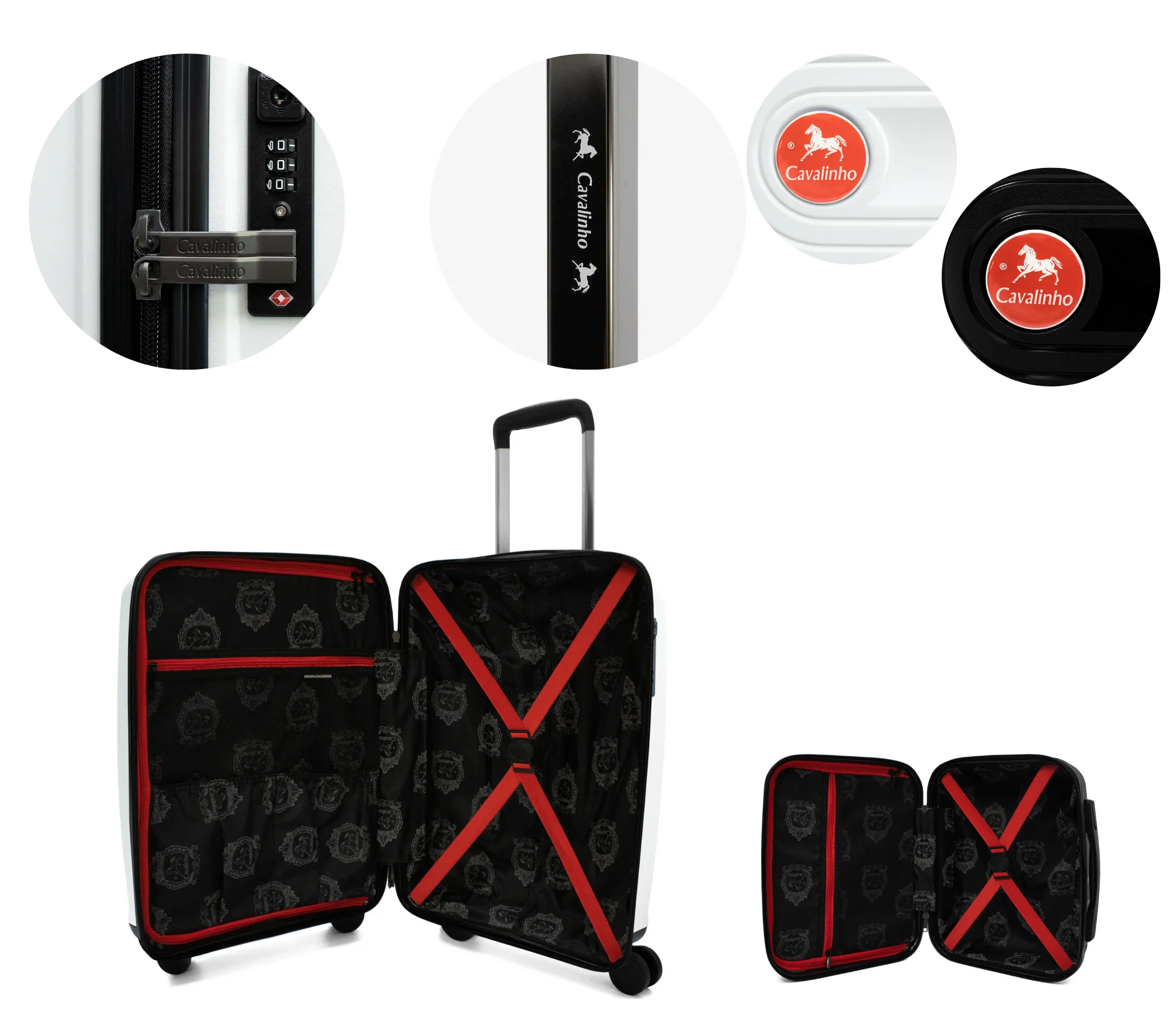 Colorful 2 Piece Luggage Set (15" & 19")