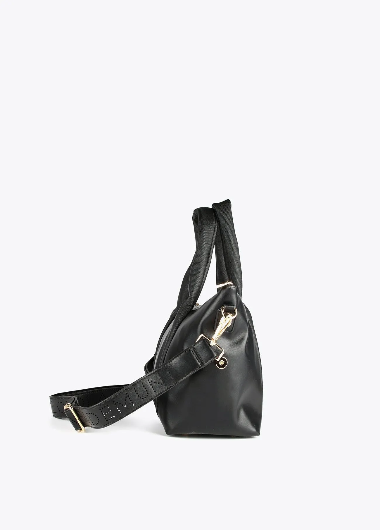 Contrast textured bowling bag