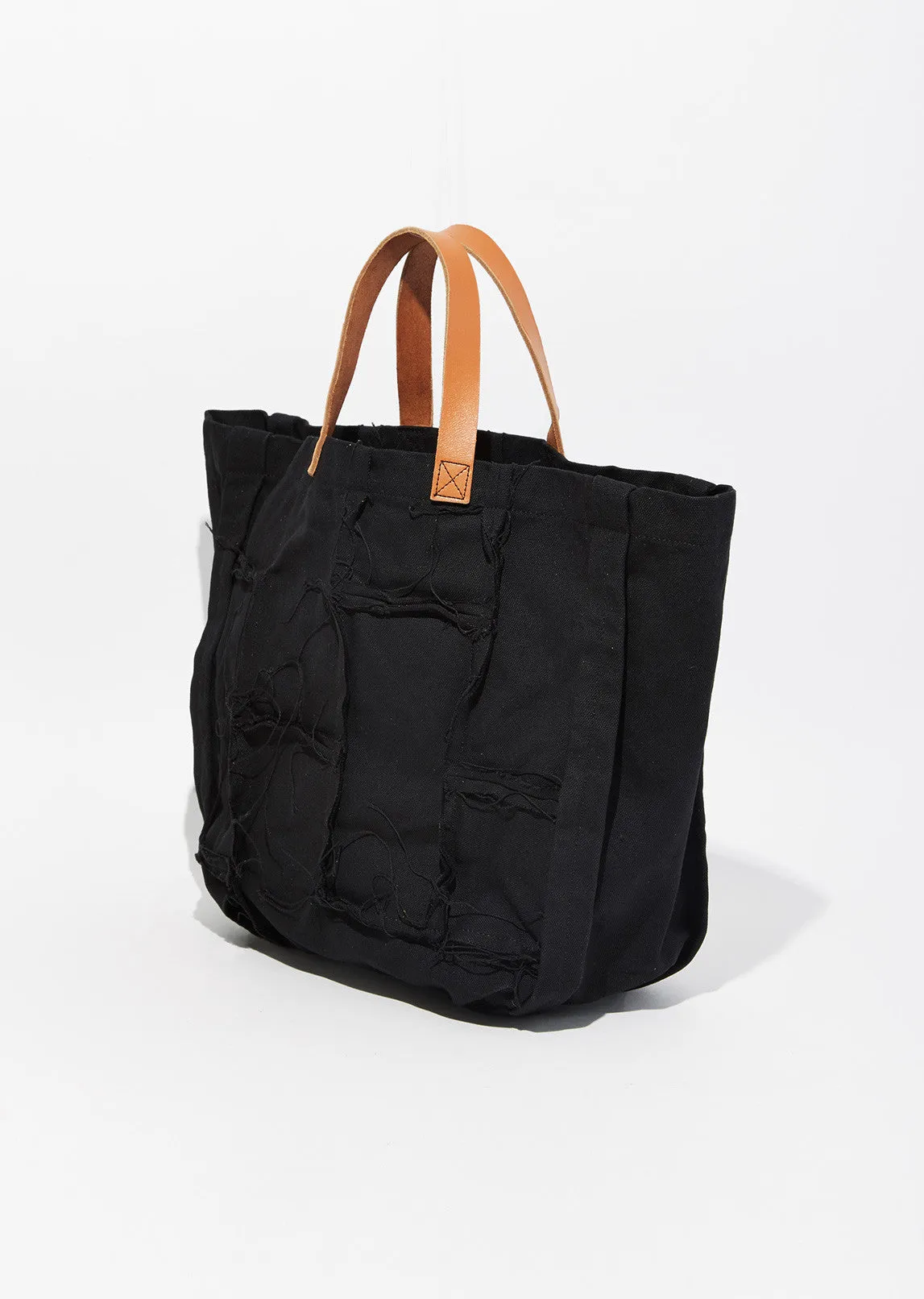 Cotton Canvas Patchwork Tote