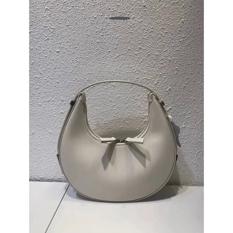 Crescent Leather Small Bag: Stylish U-Shaped Underarm Bag in 4 Colors