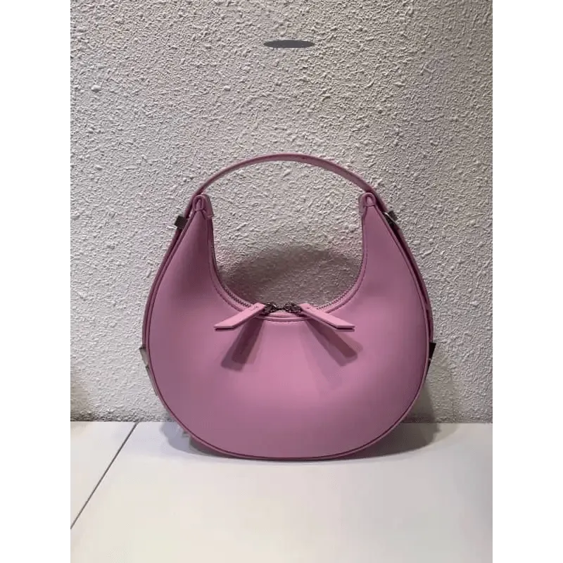Crescent Leather Small Bag: Stylish U-Shaped Underarm Bag in 4 Colors