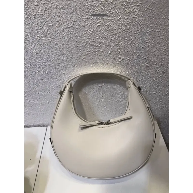 Crescent Leather Small Bag: Stylish U-Shaped Underarm Bag in 4 Colors