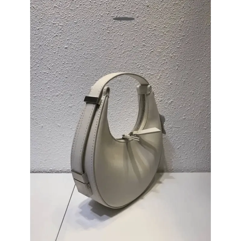 Crescent Leather Small Bag: Stylish U-Shaped Underarm Bag in 4 Colors