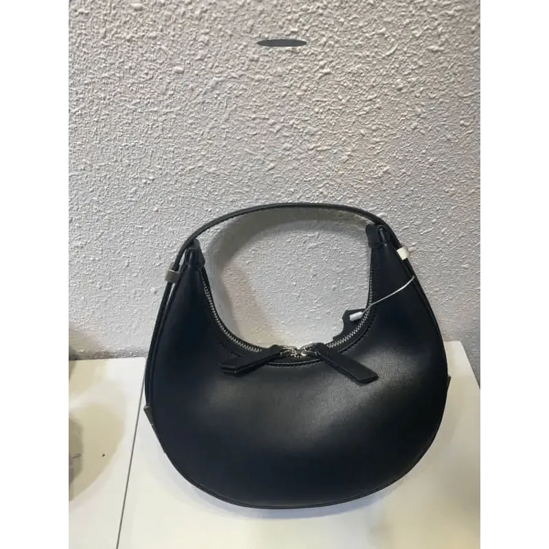 Crescent Leather Small Bag: Stylish U-Shaped Underarm Bag in 4 Colors