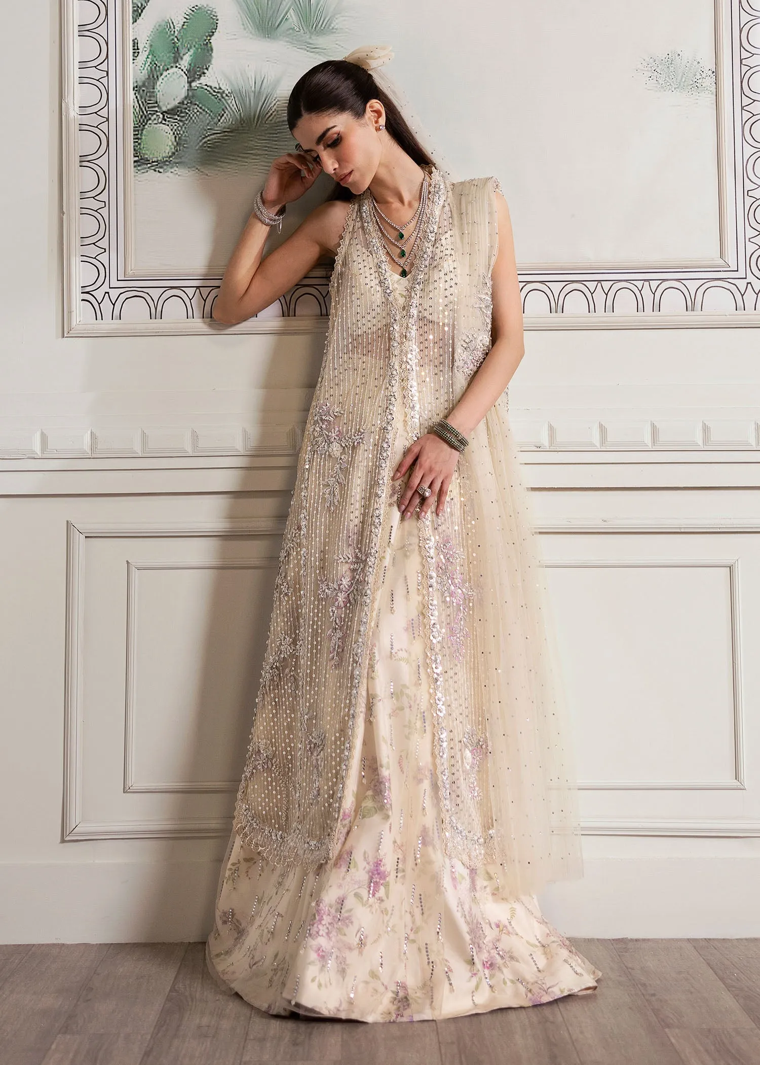 CRIMSON X SAIRA SHAKIRA UNSTITCHED WEDDING '24 D#04 (A Swarovski Affair)