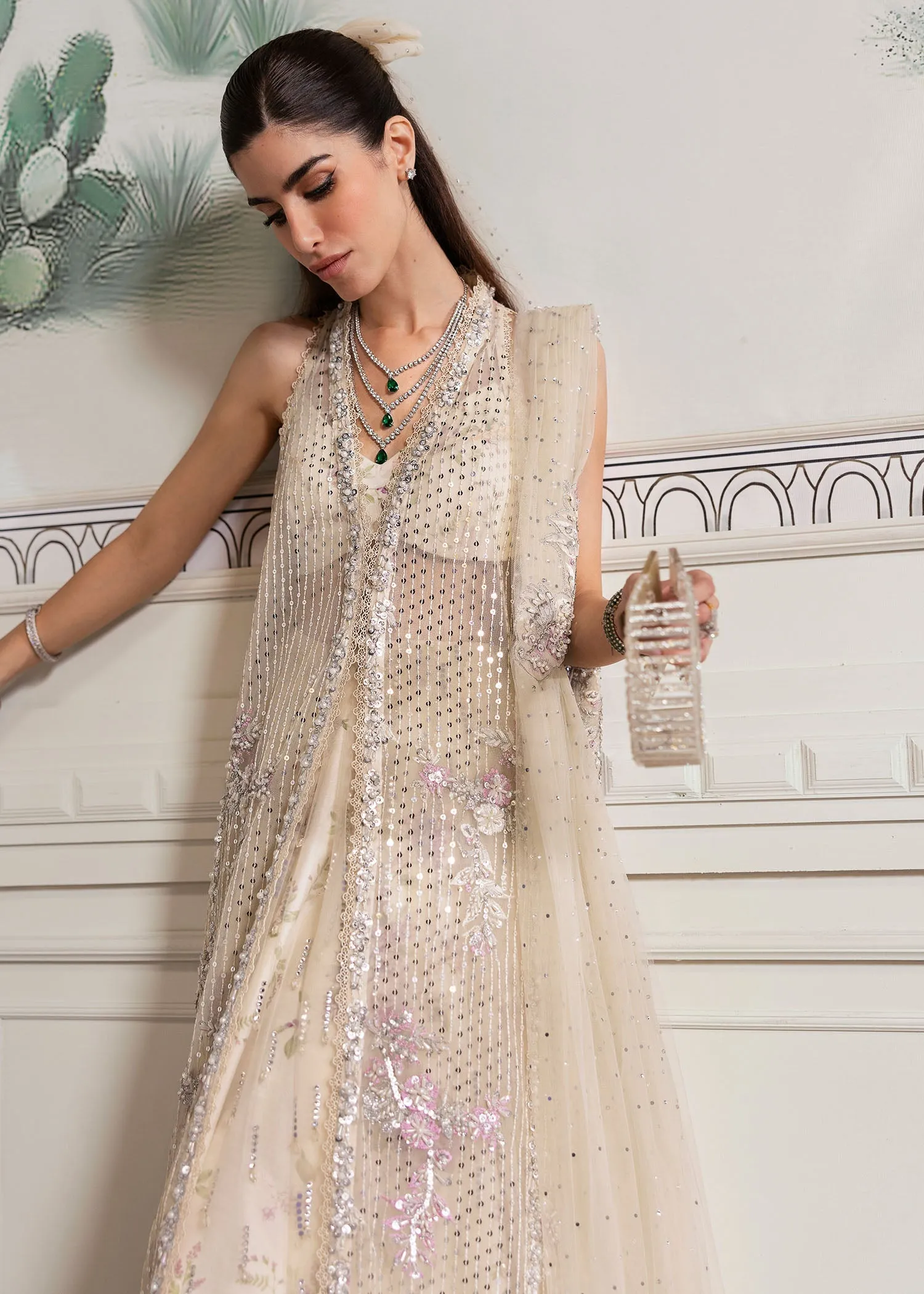 CRIMSON X SAIRA SHAKIRA UNSTITCHED WEDDING '24 D#04 (A Swarovski Affair)