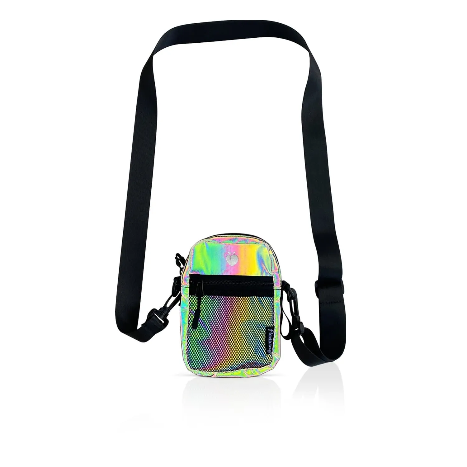 Crossbody Shoulder Bag - Rainbow Reflective