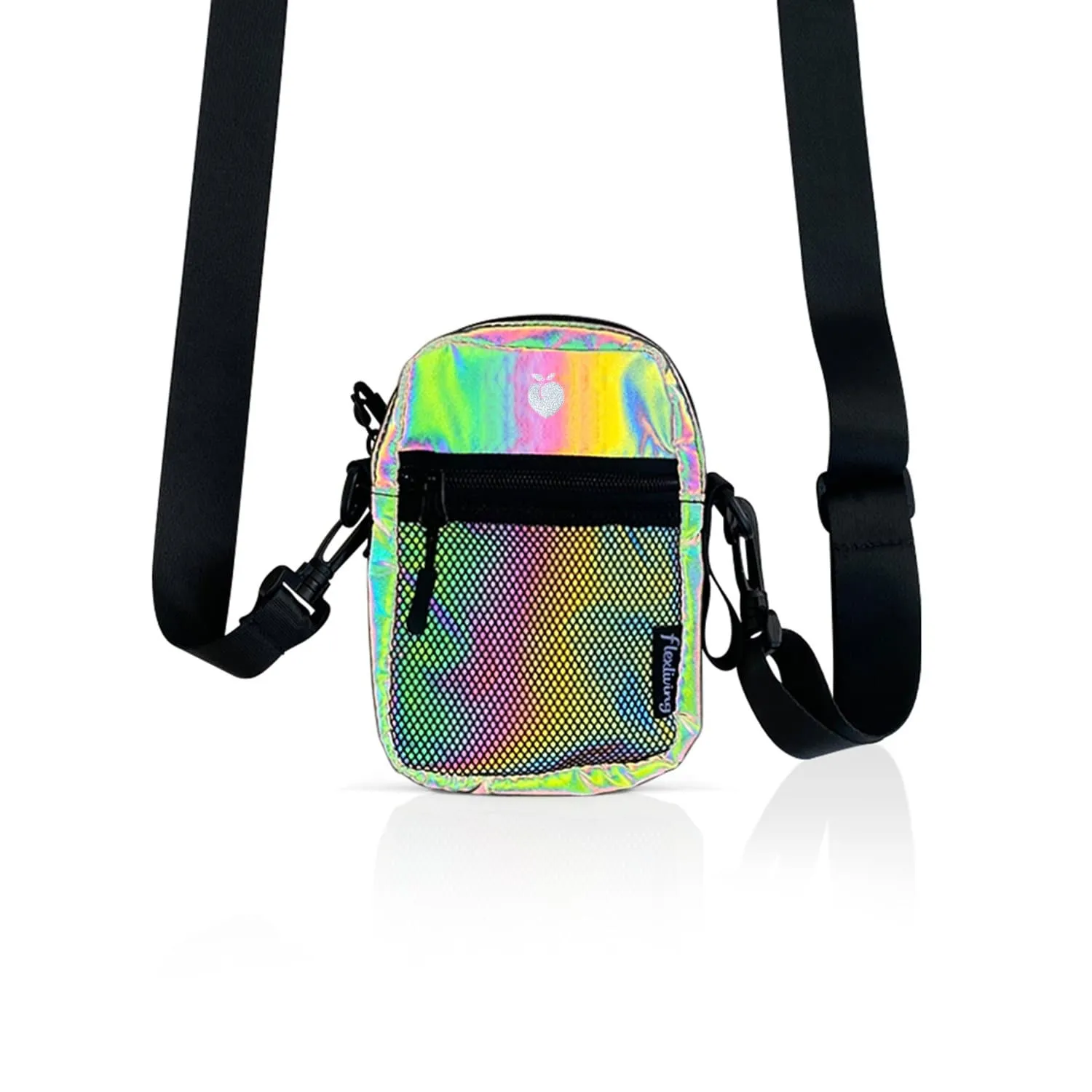 Crossbody Shoulder Bag - Rainbow Reflective
