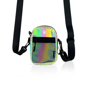Crossbody Shoulder Bag - Rainbow Reflective