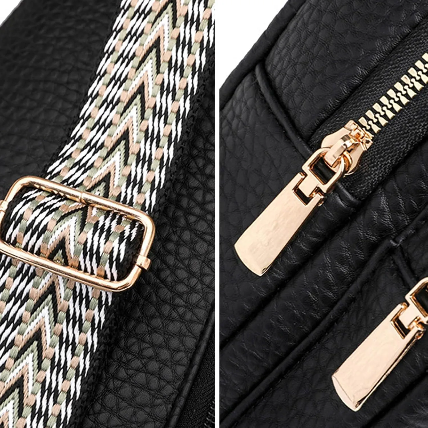Crossbody Sling Bags for Women 2024 New Upgrade Leather Crossbody Fanny Packs for Women,trendy Chest Bag Backpack with Adjustable Strap,cross Body Bag for Hiking Outdoor Sports Travel