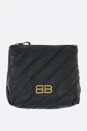 Crush Small Quilted Leather Hobo Bag