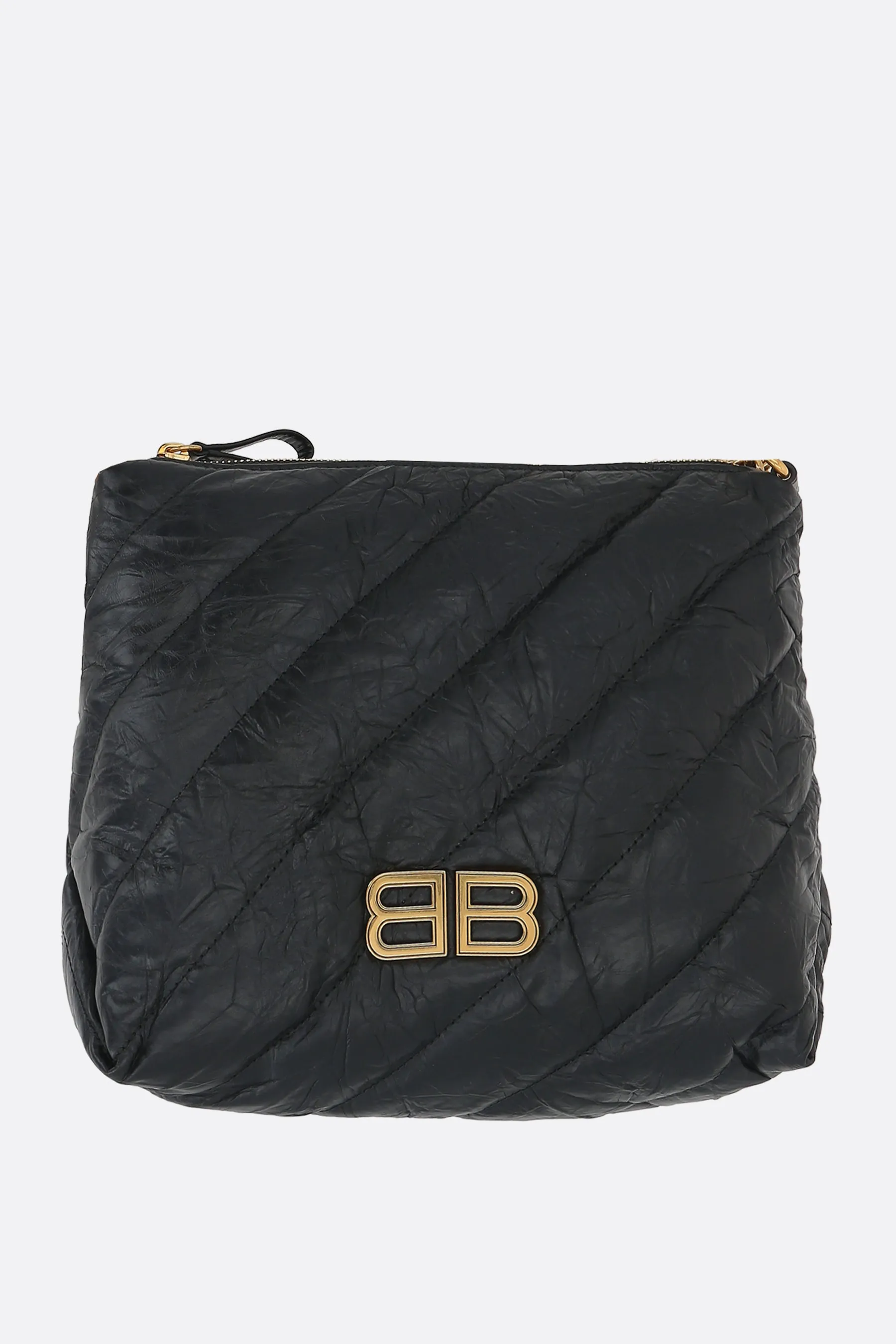 Crush Small Quilted Leather Hobo Bag