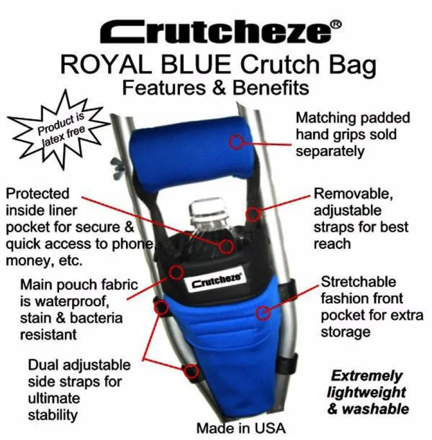 CRUTCHEZE CRUTCH BAG - ROYAL BLUE
