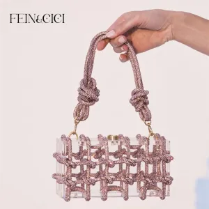 Crystal-Embellished Clutch