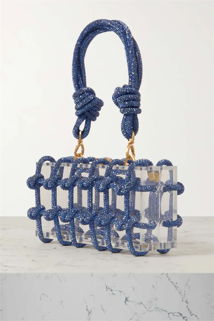 Crystal-Embellished Clutch