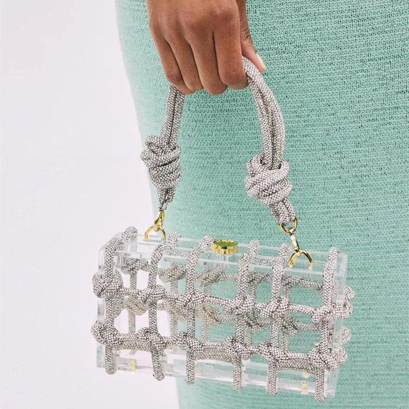 Crystal-Embellished Clutch