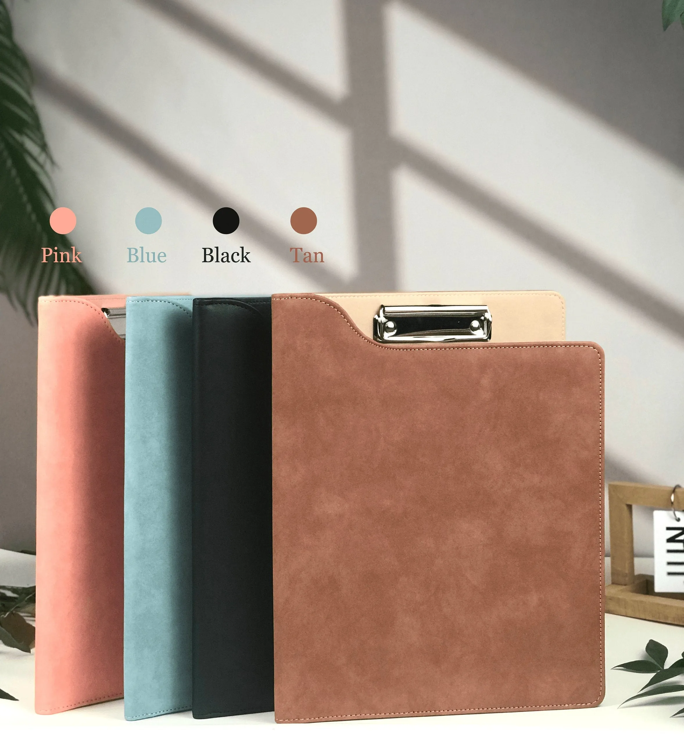 Custom Leather Portfolio, Vegan Leather Clipboard with Personalised Engravings, Fit for A4/Legal paper, Document Holder, School/ Office Gift