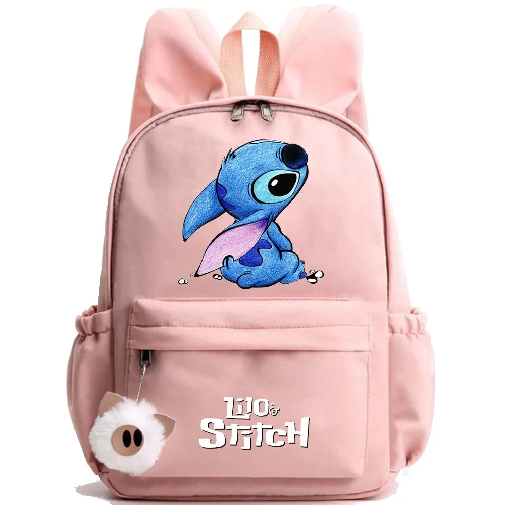 Cute Disney Lilo Stitch Backpack - Kids School Bag