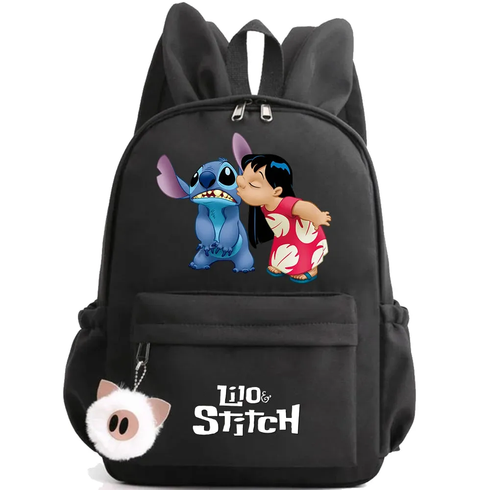 Cute Disney Lilo Stitch Backpack - Kids School Bag