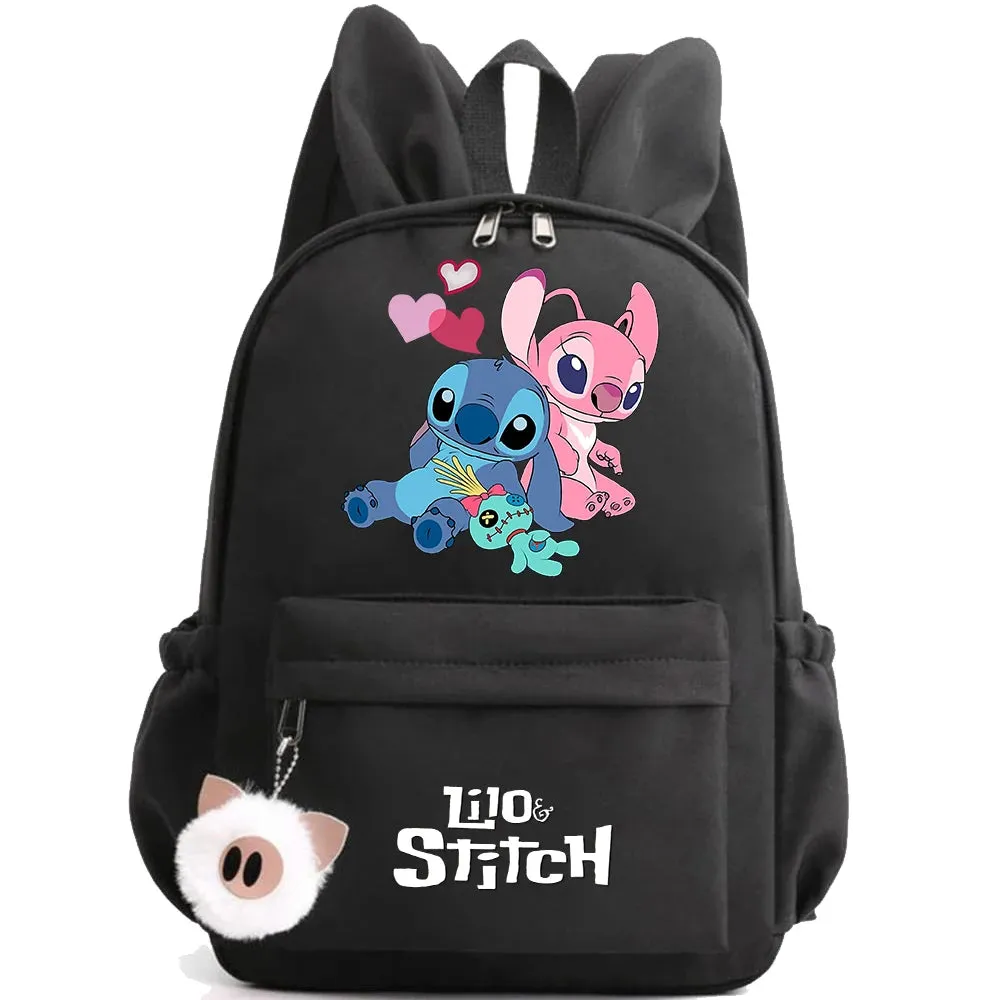 Cute Disney Lilo Stitch Backpack - Kids School Bag