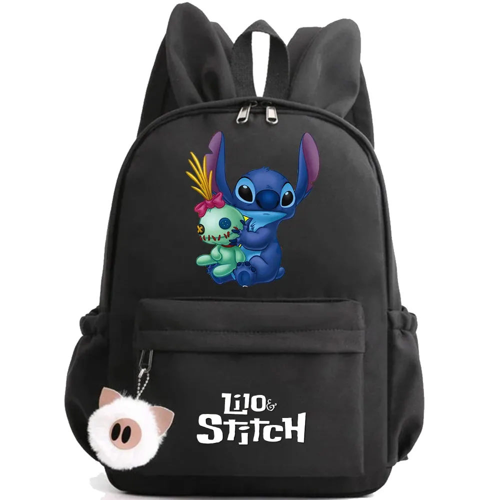 Cute Disney Lilo Stitch Backpack - Kids School Bag