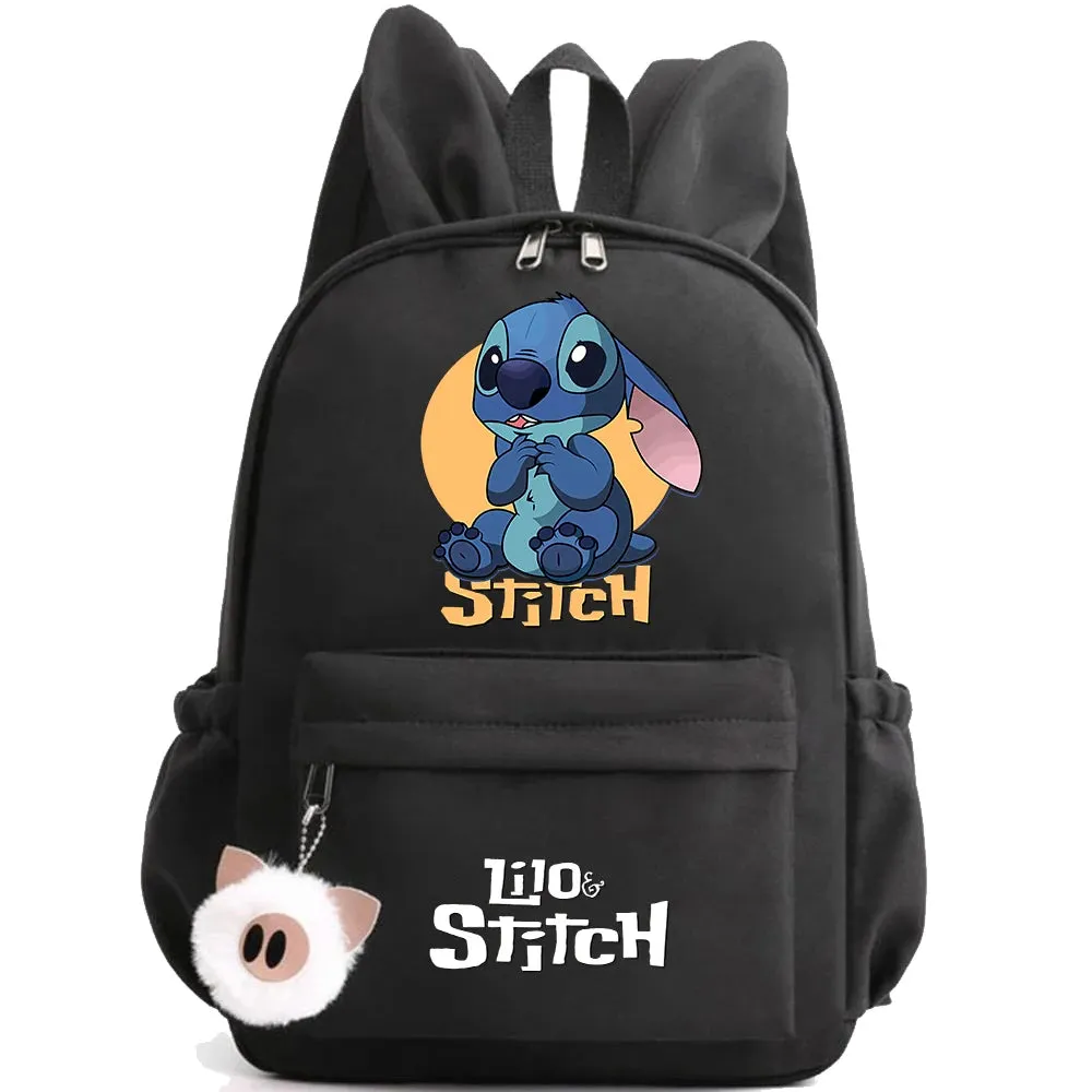 Cute Disney Lilo Stitch Backpack - Kids School Bag