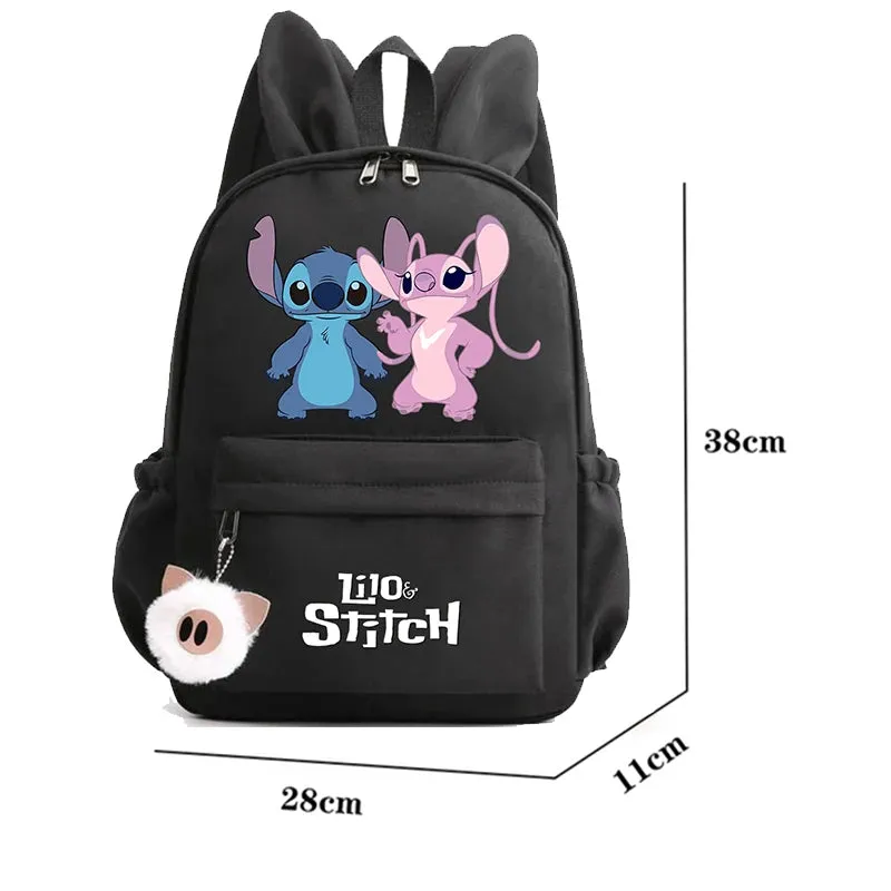 Cute Disney Lilo Stitch Backpack - Kids School Bag