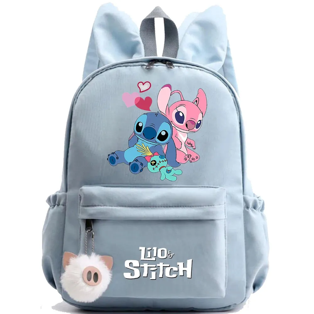 Cute Disney Lilo Stitch Backpack - Kids School Bag