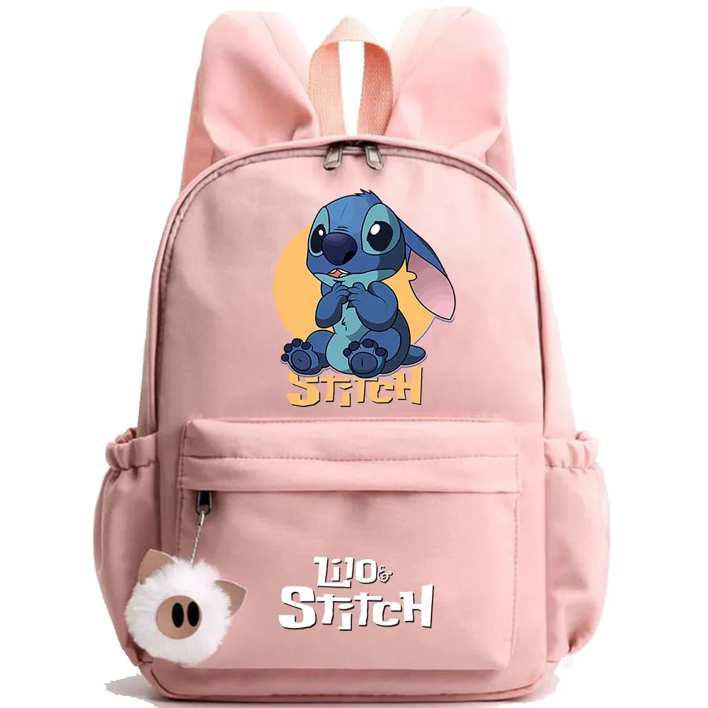 Cute Disney Lilo Stitch Backpack - Kids School Bag
