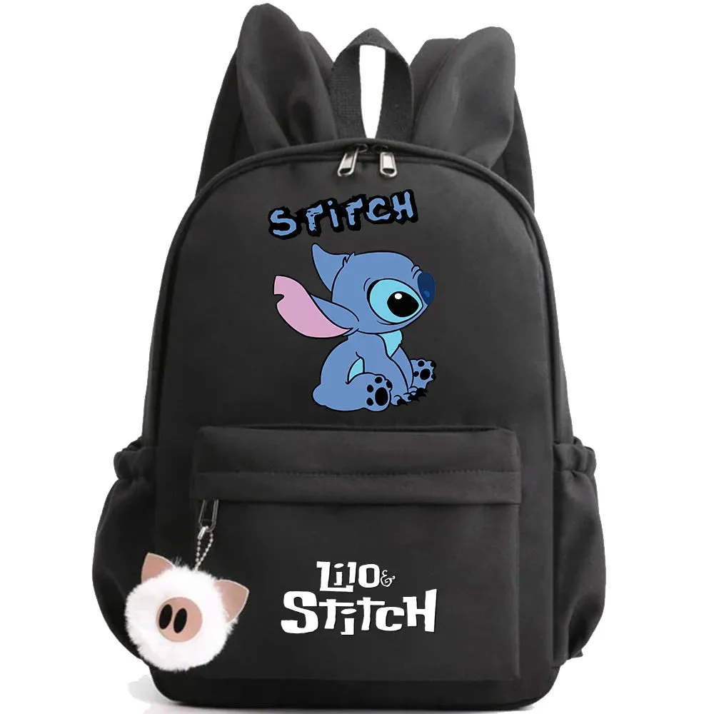 Cute Disney Lilo Stitch Backpack - Kids School Bag