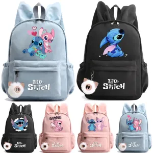 Cute Disney Lilo Stitch Backpack - Kids School Bag