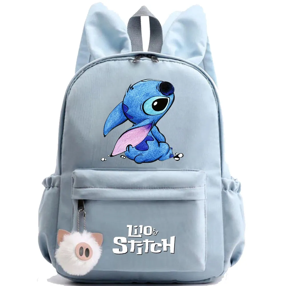 Cute Disney Lilo Stitch Backpack - Kids School Bag