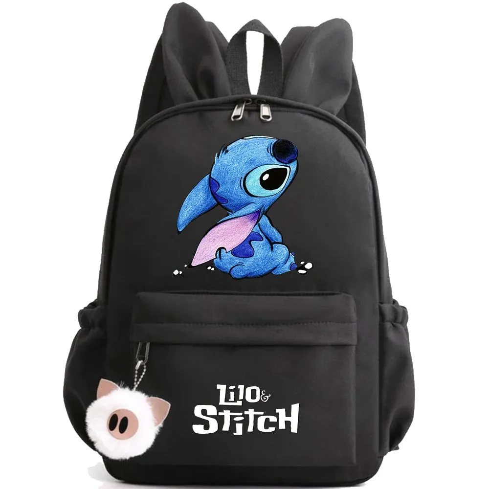 Cute Disney Lilo Stitch Backpack - Kids School Bag