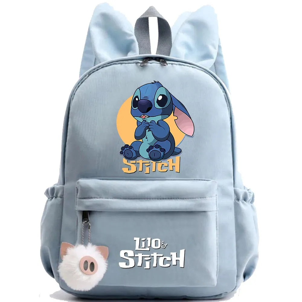 Cute Disney Lilo Stitch Backpack - Kids School Bag