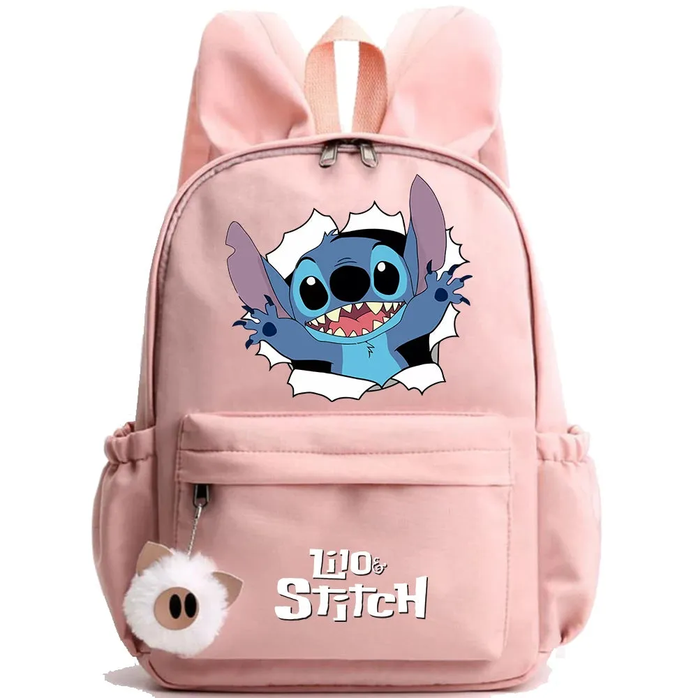Cute Disney Lilo Stitch Backpack - Kids School Bag