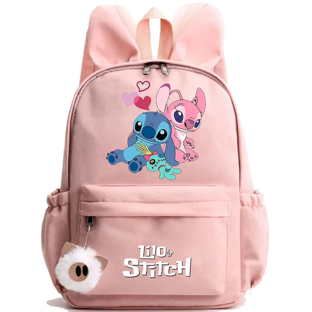 Cute Disney Lilo Stitch Backpack - Kids School Bag