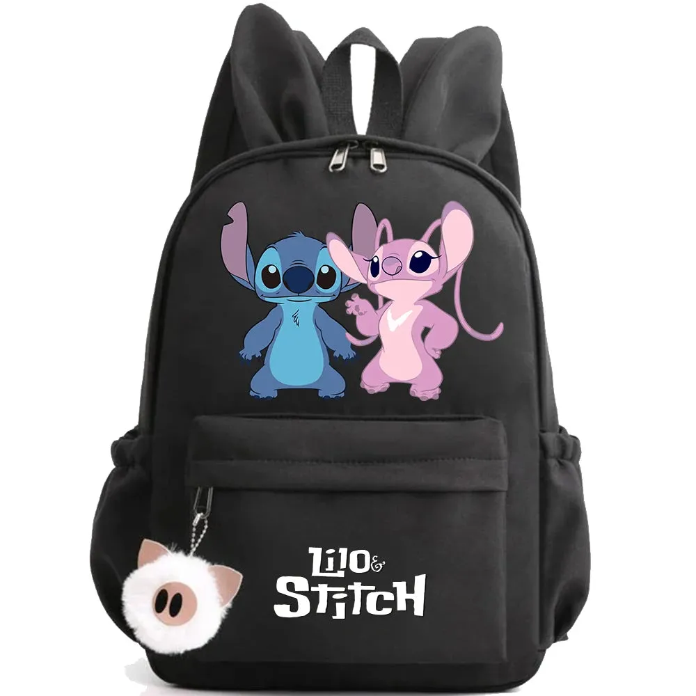 Cute Disney Lilo Stitch Backpack - Kids School Bag