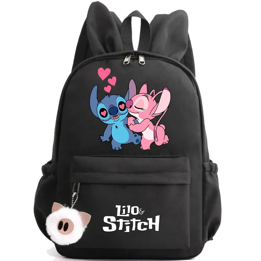 Cute Disney Lilo Stitch Backpack - Kids School Bag